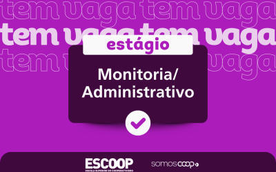 Escoop abre vaga de estágio para área administrativa 