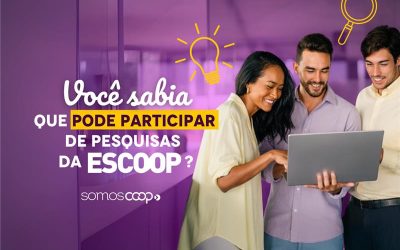 Escoop abre oportunidade de pesquisa para participação da comunidade 